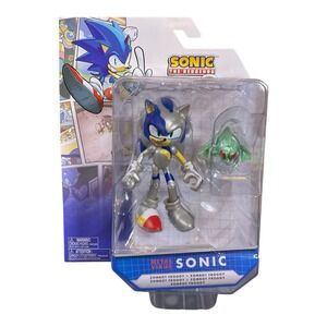 Jakks Pacific 4" Sonic The Hedgehog Comic Collection Metal Virus Figure In Hand